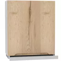 Konyhaszekrény Zoya W60/68 Slim Pl csuklyával  ezüst D