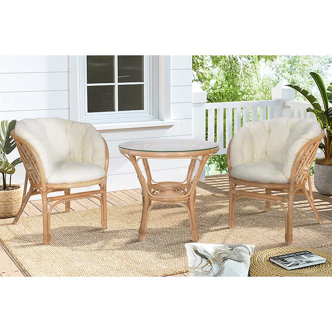 Rattan garnitúra Bahama natúr/bézs