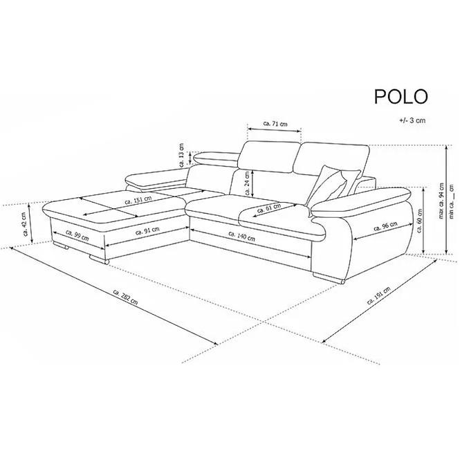 Sarokgarnitúra szett Polo B Gandar 79 + Gandar 71