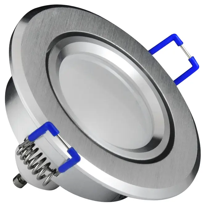 Mennyezeti beépíthető lámpa LED ezüst kerek 3W1 6W 4000K,2