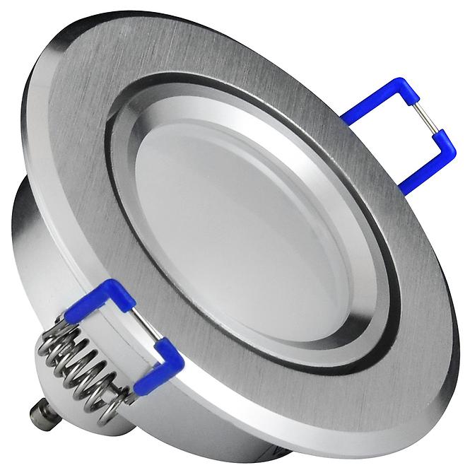 Mennyezeti beépíthető lámpa LED ezüst kerek 3W1 6W 4000K,2