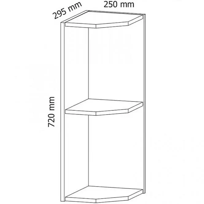 Konyhaszekrény Gardena G25PZ white