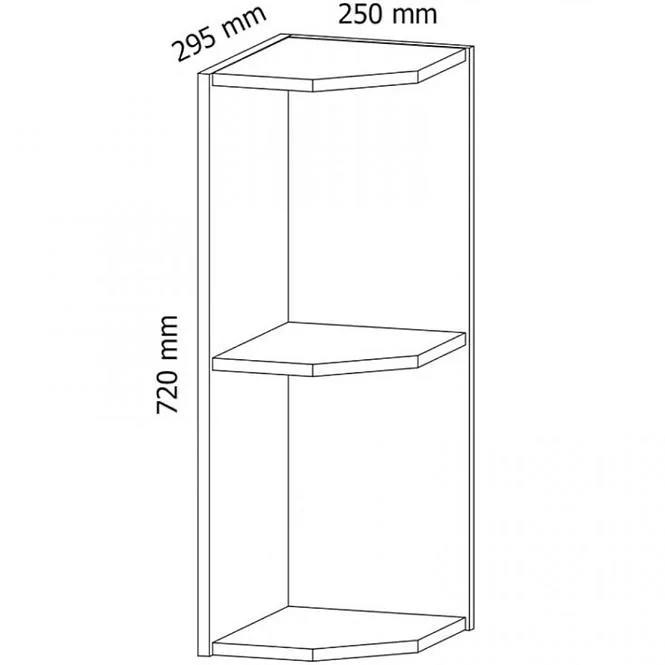 Konyhaszekrény Gardena G25PZ white
