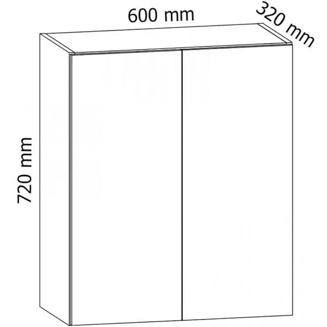 Konyhaszekrény Gardena G60 white,2
