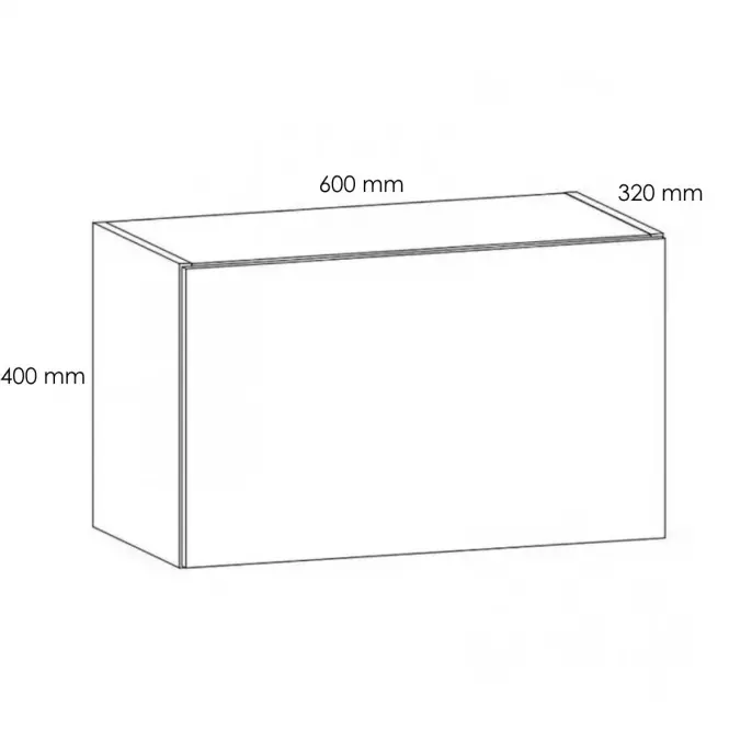 Konyhaszekrény Gardena G60K white
