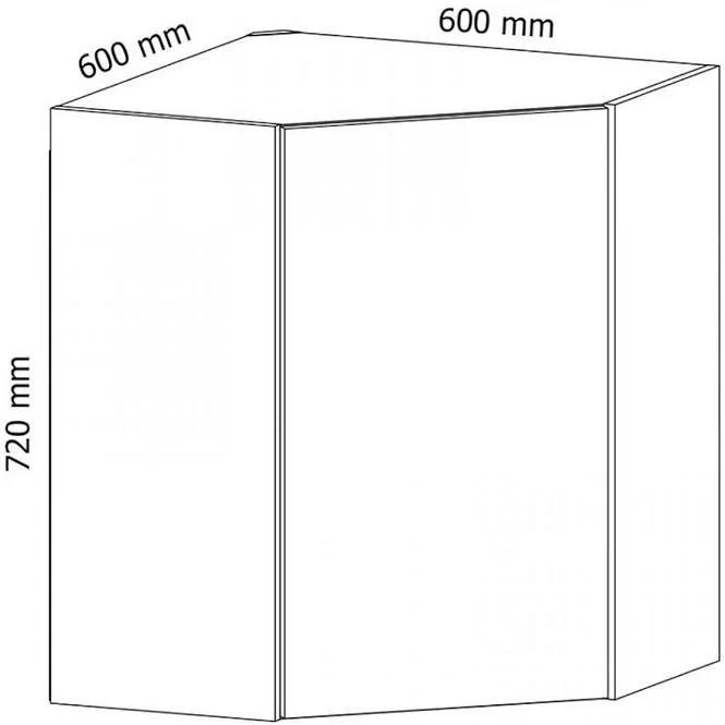 Konyhaszekrény Gardena G60N white