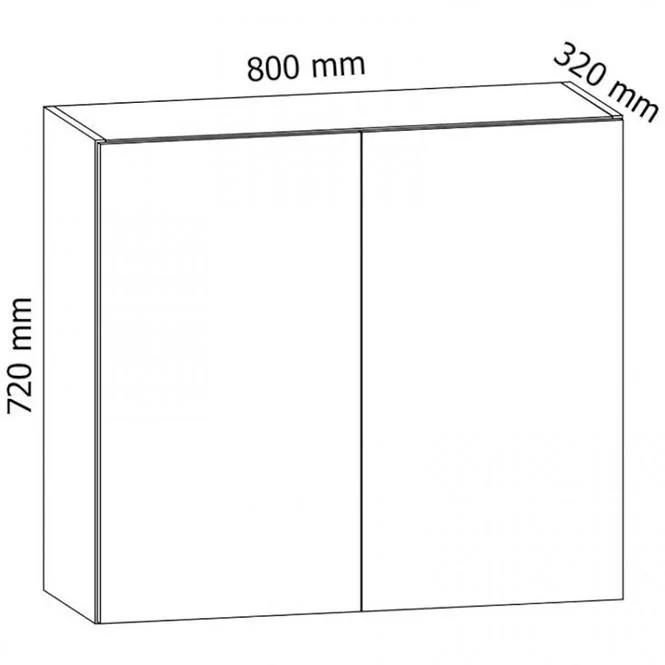 Konyhaszekrény Gardena G80 white