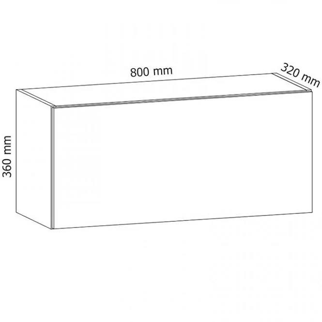 Konyhaszekrény Gardena G80K white