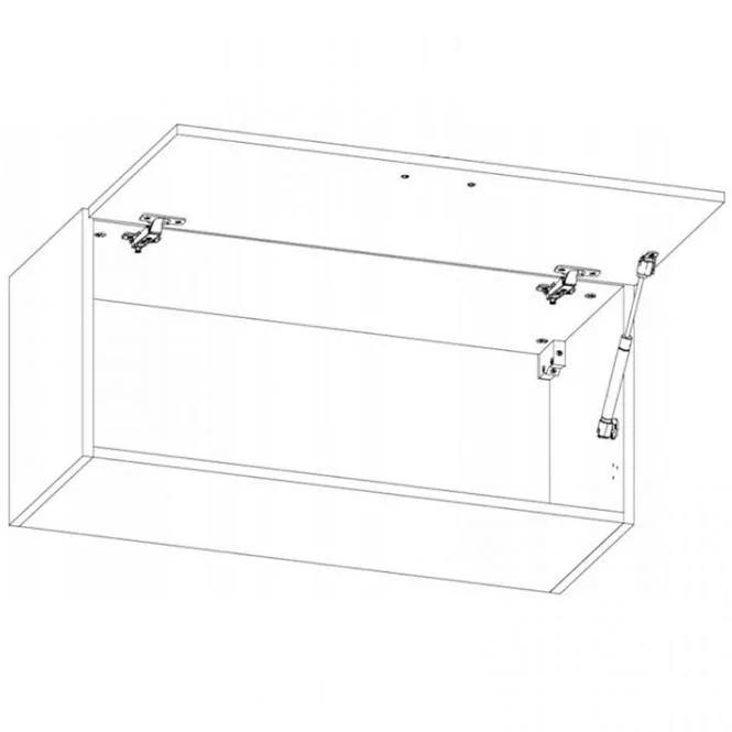 Konyhaszekrény Gardena G80K white