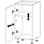 Konyhaszekrény Gardena D40 P white,2