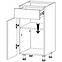 Konyhaszekrény Gardena D40S1 P white,2