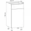 Konyhaszekrény Gardena D40S1 P white,3