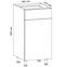 Konyhaszekrény Gardena D40S1 P white,3