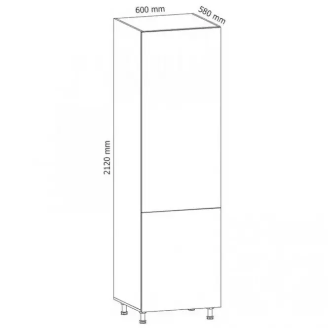 Konyhaszekrény Gardena D60R P white,2