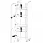 Konyhaszekrény Gardena D60R P white,3