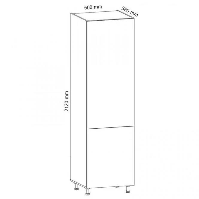 Konyhaszekrény Gardena D60ZL P white