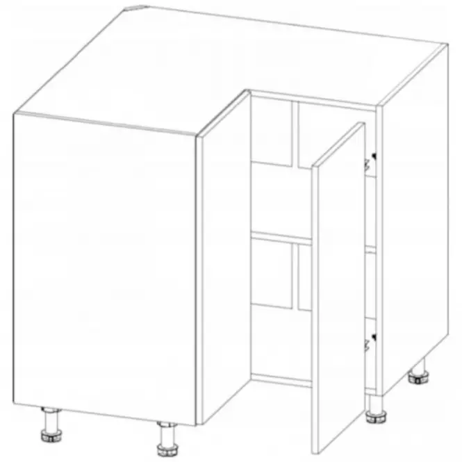Konyhaszekrény Gardena D90N white,2