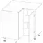 Konyhaszekrény Gardena D90N white,2