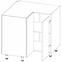 Konyhaszekrény Gardena D90N white,2