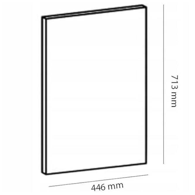 Konyhaszekrény Gardena D45FZW 713 x 446 white