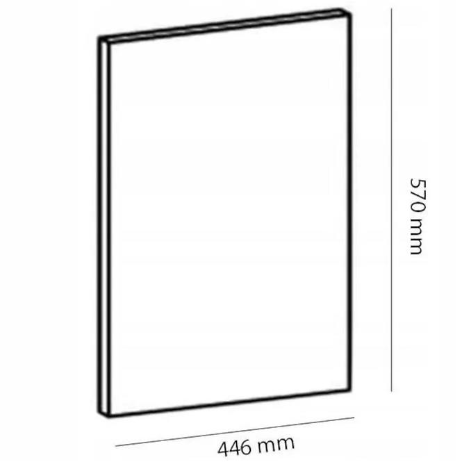 Ajtó mosogatógéphez Gardena D45FZN 570 x 446 white