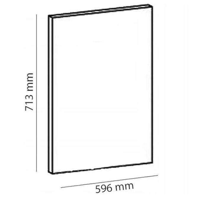 Konyhaszekrény Gardena D60FZW 713 x 596 white