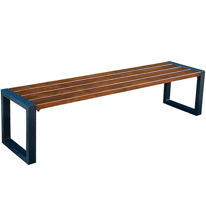 Kerti szett MODERN 1, 1 asztal + 2 pad háttámla nélkül, dió,5