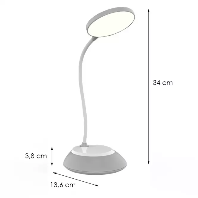 Asztali lámpa Kuala LED LED 6W/SILVER,3