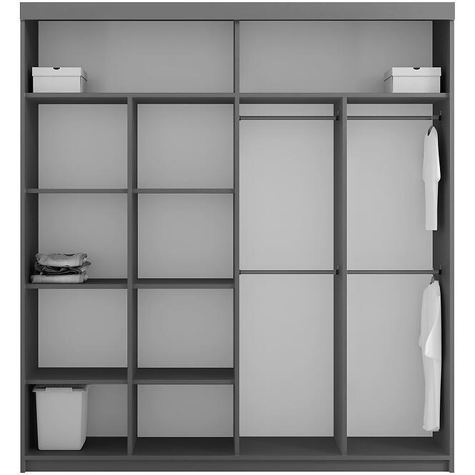 Szekrény Royal 203 szürke /lamel Wotan