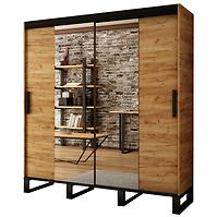 Szekrény Loft T1 180 tölgy craft arany