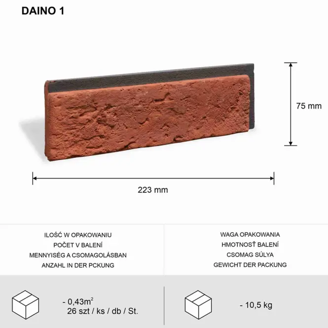 Csempe dekoratív Daino 1 csomag=0,54m2,8