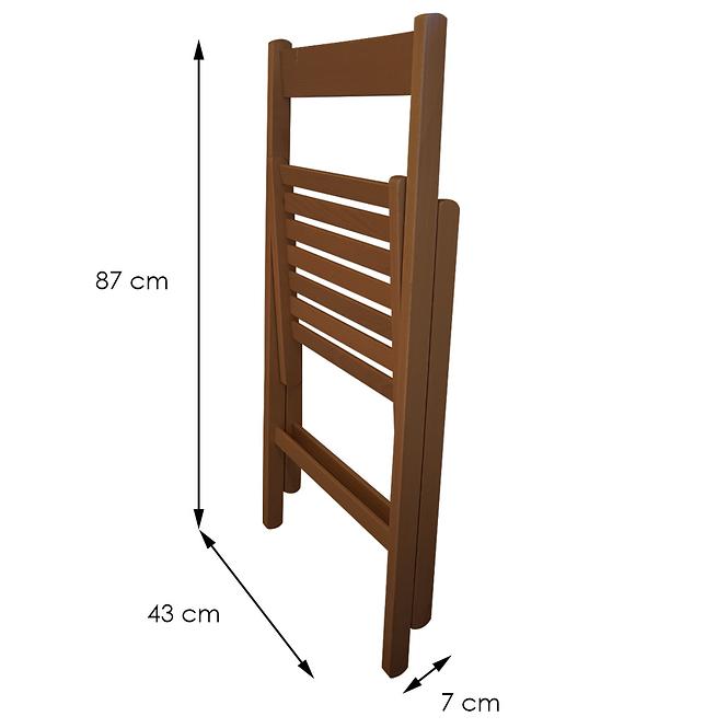 Szék Libro 43x48x79 Cm Wallnut