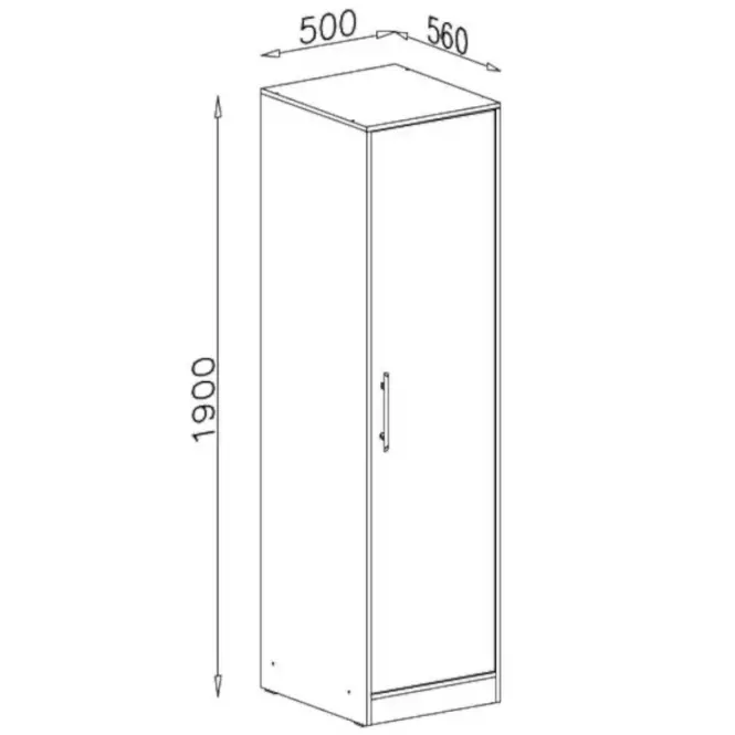 Szekrény Smart Sr5 1d Grafit,2