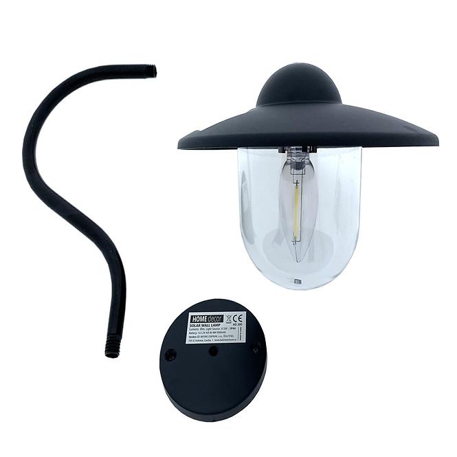 HD 300 SOLAR WALL LAMP 0,5W BLACK