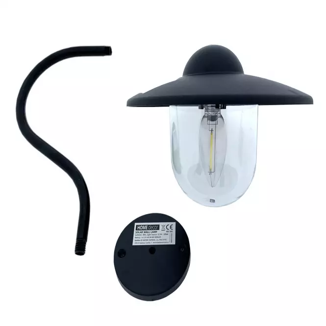 HD 300 SOLAR WALL LAMP 0,5W BLACK,4