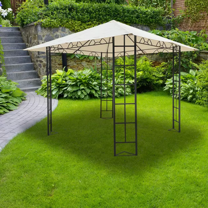 Kerti pavilon 3x3x2,65 m bézs