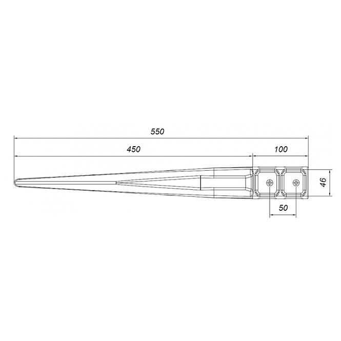 Kompozithorgony PSK WST 46x46x550 mm