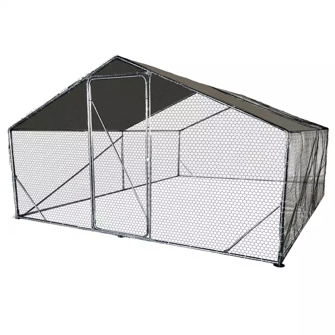 Baromfi fém ketrec 400x400x220 cm,2