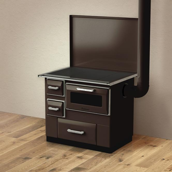 Tűzhely Luna 7 KW bal barna,2