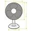 Ventilator asztal  9” VO0021 Fekate,3