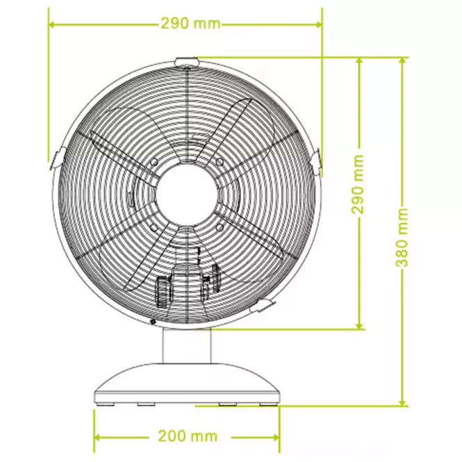 Ventilator műanyag 21,5” VO0230