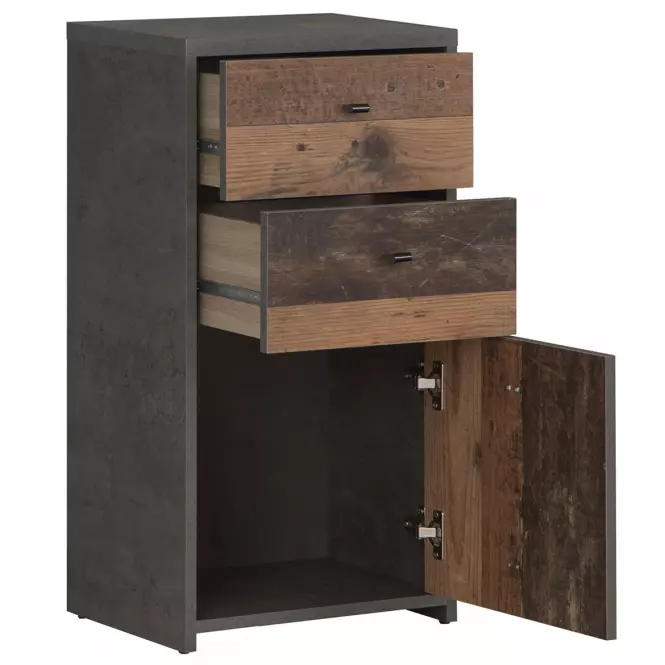 Komód Best Chest Old Wood Vin/Konkrét,5