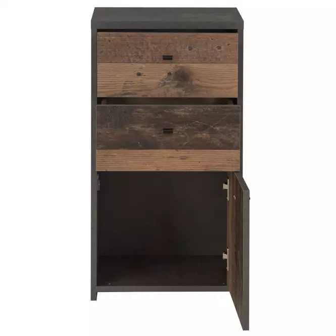Komód Best Chest Old Wood Vin/Konkrét,6