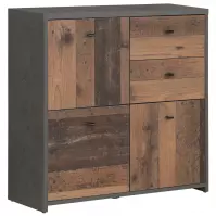 Komód Best Chest Old Wood Vin/Konkrét