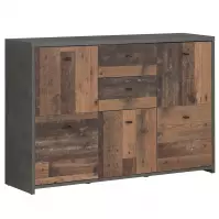 Komód Best Chest Old Wood Vin/Konkrét
