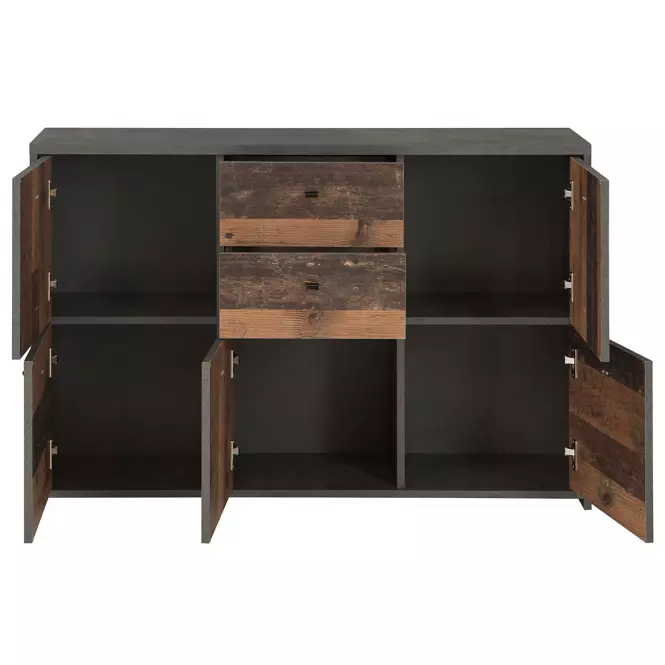 Komód Best Chest Old Wood Vin/Konkrét,6