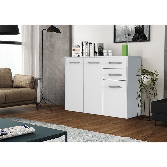 Komód Scala 3D2S fehér,3