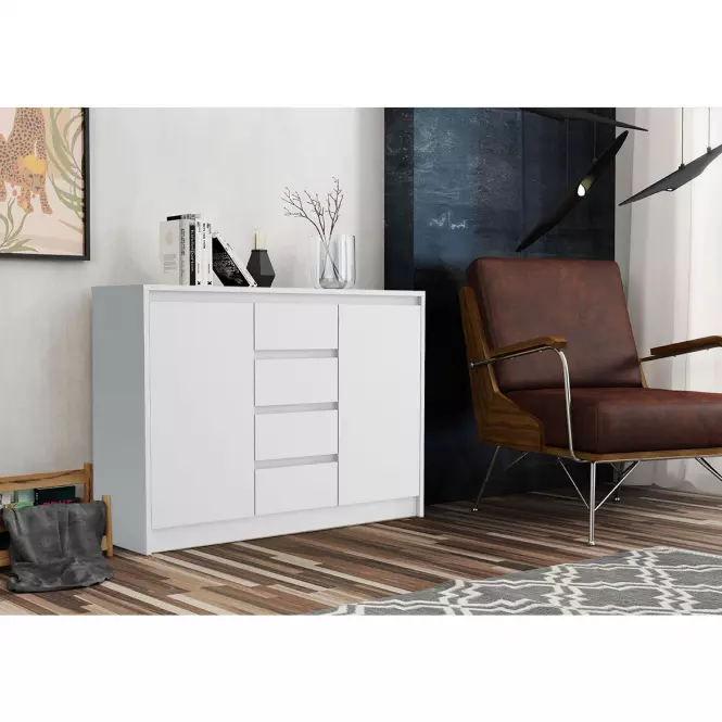 Komód Aston 2D4S fehér