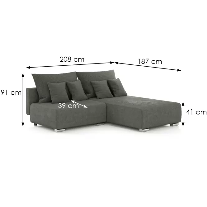 Sarokgarnitúra szett Rich J Lincoln 90,5