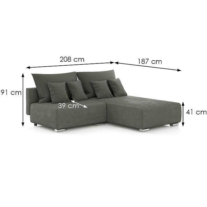 Sarokgarnitúra szett Rich J Lincoln 90,5
